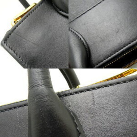 PRADA Handbag leather Nero Black shoulder - Picture 3 of 8